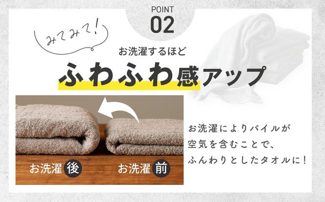 G5556 濃色カラー バスタオル 4枚（サンドベージュ）【泉州タオル 国産 吸水 普段使い シンプル 日用品 家族 ファミリー】