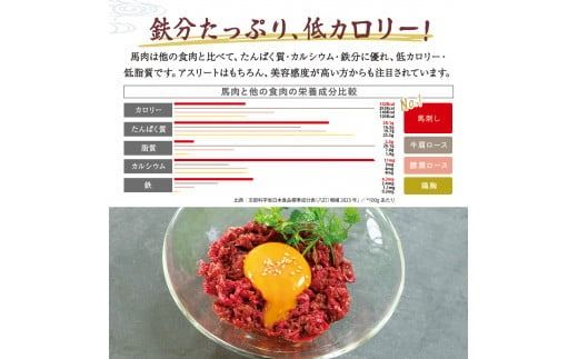 純国産甲州馬刺し CRAZYHORSE　やわらか赤身　ユッケ 約400g / 国産 国産肉 馬刺 馬刺し 馬肉 赤身 赤身肉 刺身 肉 にく ユッケ 桜ユッケ ヘルシー 人気 冷凍 真空パック 父の日