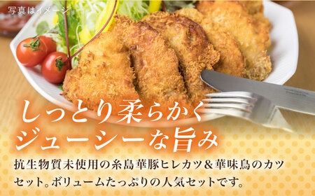 【全3回定期便】糸島 華味鳥 チキン カツ 糸島 華豚 ヒレカツ セット (1回あたり38枚) 糸島市 /糸島ミートデリ工房 [ACA341]