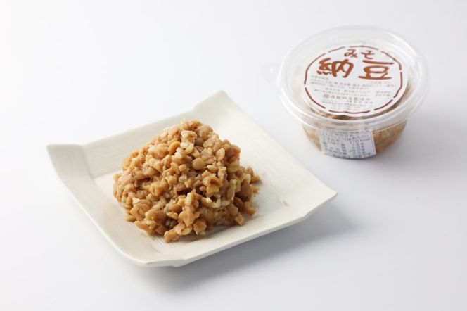 角館納豆製造所 みそ納豆 4個（冷蔵）国産大豆使用|02_knm-050401