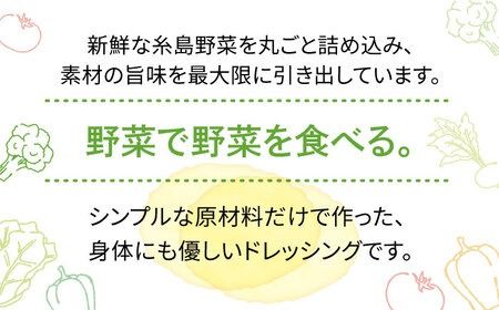 【全6回定期便】【 ご家庭用 】 糸島 野菜 を 食べる 生 ドレッシング （ 玉葱 × 3本 ） 《糸島》【糸島正キ】 [AQA024] ドレッシング セット 定期便 ギフト 無添加 人気 野菜 酵素 すりおろし 玉葱