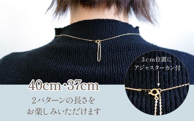 K10　イエローゴールド　ダイヤ0.05ｃｔ/エメラルド　ネックレス　 管理番号 204854 218-141