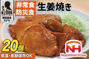 非常食 5年保存 日本ハム 防災食 生姜焼き 125g 20個入 [日本ハムマーケティング 宮崎県 日向市 452061835] しょうが焼き おかず 非常食 長期保存 防災 備蓄 保存食 常温 高たんぱく アウトドア キャンプ 携帯 ニッポンハム 非常食 レンチン 湯煎