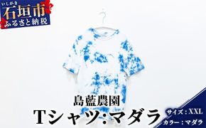 【石垣島の藍染工房】Tシャツ【カラー:マダラ】【サイズ:XXLサイズ】KB-159-1