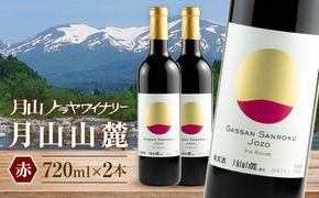 FYN6-235 【月山トラヤワイナリー】 月山山麓 赤ワイン 720ml×2 山形県産 ぶどう使用 赤 ワイン 洋酒 酒 山形県 西川町 月山