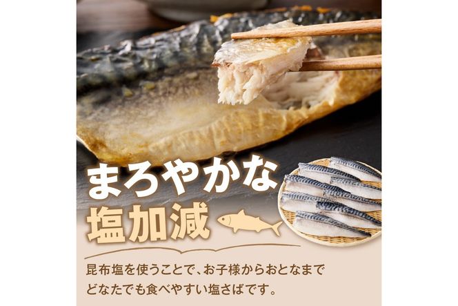 【E-096】【骨取り】さば使用 塩さば(昆布塩味) 40枚入