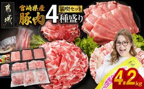 宮崎県産豚肉たっぷり4.2kgセット_19E-N2-015-4200-CF