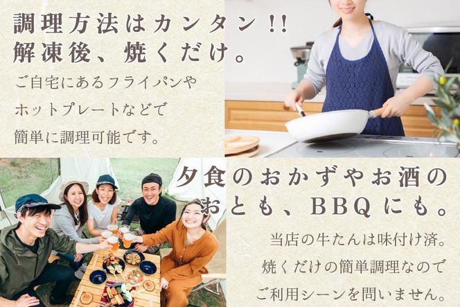 「厚切り 芯たん 塩仕込み」と「牛たん 味噌仕込み」のセット 540g 食べ比べ【肉 お肉 にく 食品 ギフト】 041009_AL001