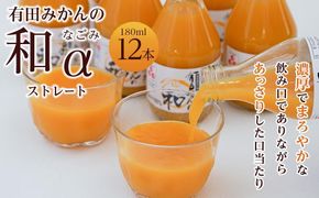 有田みかんの和　１８０ｍｌ×１２本入 AB10