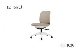 イトーキ『トルテＵ』5本脚 抵抗付ウレタン双輪キャスタータイプ フレーム：ホワイト（KJ-320CFM-W9F6F）【EI061W】
