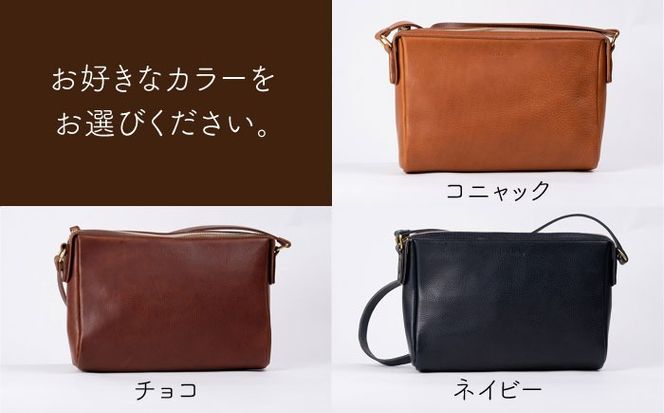 ファスナー の 斜め掛け ショルダー バッグ 《糸島》【LADIES&GENTLEMEN】 革製品 革鞄 カバン [ADK024]
