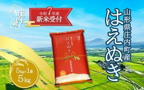 【新米受付 10月発送】R7年産 はえぬき 5kg（入金期限：2025.9.15）