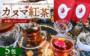 【幻の和紅茶】カヌマ紅茶 お試しティーバッグ 5包セット（3g×5包） | 和紅茶 紅茶 ティーパック 国産 茶 茶葉 リーフ 希少 プレゼント ギフト ご自宅用 家庭用 栃木県 鹿沼市 板荷
