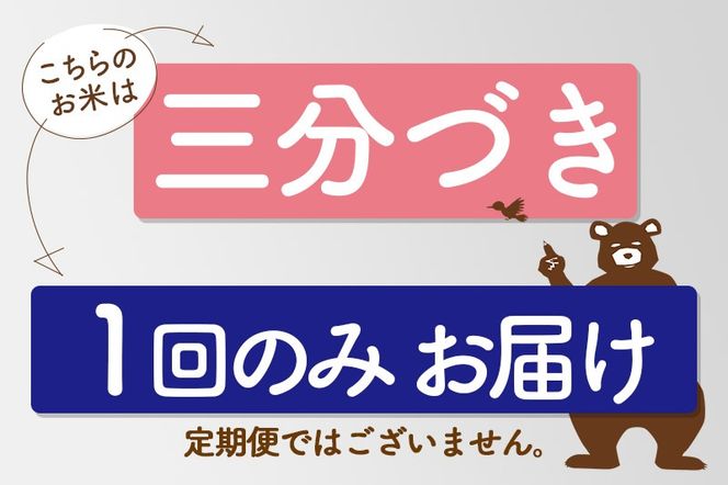 ※新米 令和6年産※秋田県産 あきたこまち 6kg【3分づき】(2kg小分け袋)【1回のみお届け】2024産 お届け時期選べる お米 おおもり|oomr-50401