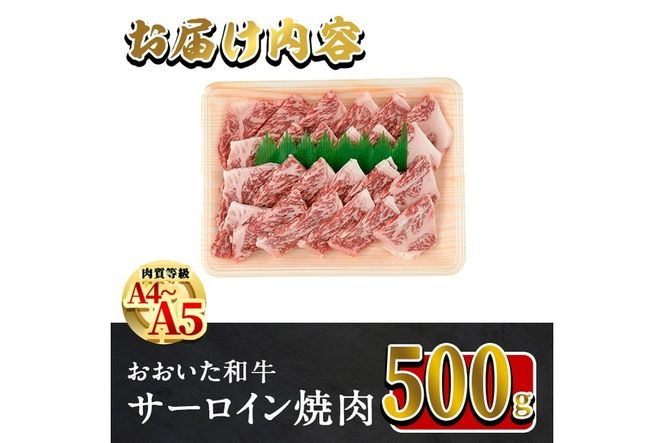 おおいた和牛 サーロイン 焼肉 (計500g) 国産 牛肉 肉 霜降り A4 A5 黒毛和牛 和牛 豊後牛 ブランド牛 冷凍【HE04】【(株)吉野】
