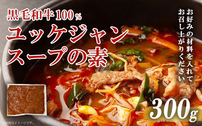 黒毛和牛100％ 焼肉屋のユッケジャンスープの素 300g （約4人前）