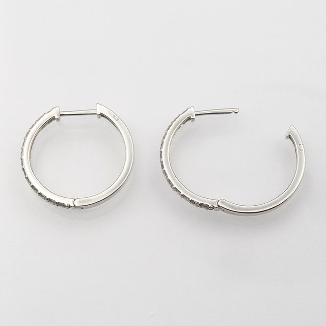 PT900 0.30ct ダイヤモンド フープピアス FP-000332 SWBT023-pt