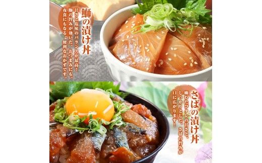 こだわり！土佐の海鮮丼の素５種・各１袋セット【鰹タタキ漬け入り！】小分け 個包装 漬け丼 づけ丼 漬け丼の素 かつおのたたき カツオ さば 鯖 鯛 【企業組合　宇佐もん工房】 [BQAB020]