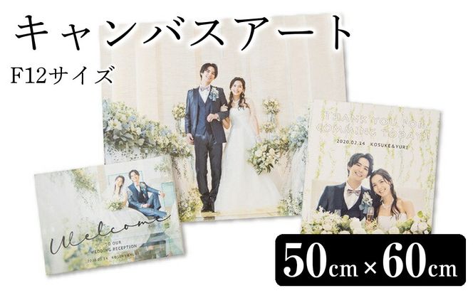 キャンバスアート（F12サイズ：50cm×60cm）【お好きなお写真をキャンバス地に印刷 ウェルカムボード 専用フレーム 結婚式 インテリア 屋内装飾品 文字入れ可（別料金） 思い出 記念 一生の思い出 神奈川県 小田原市 】 142069_CK017