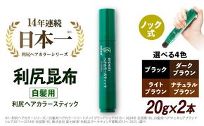 【2本入】［白髪用］利尻ヘアカラースティック 糸島市 / 株式会社ピュール ヘアカラー 白髪染め [AZA074] 白髪染め 部分染め 部分用 簡単  生え際 リタッチ 無添加 ノンシリコン