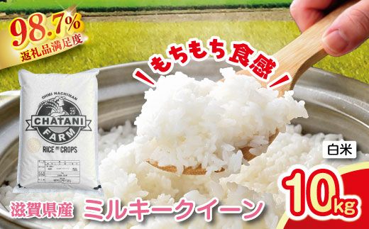 【新米】令和8年産　近江米　ミルキークイーン 白米【10kg（5kg×2袋）】【V010W2】（滋賀県　近江八幡市）