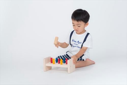 木製おもちゃ ハンマーあそび