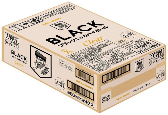 ブラックニッカクリアハイボール 350ml 24缶