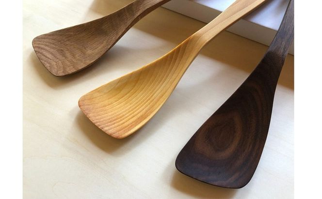 木べら「炒める・すくう・取り分ける」(材料：職人おまかせ) 【GOOD WOOD WORKS】_HA0432