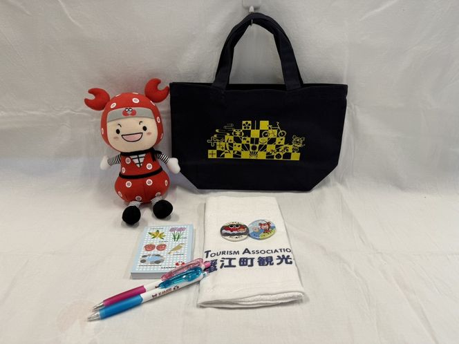 かに丸くん＆カニンジャ「ちょき丸」グッズセット キャラクター ぬいぐるみ タオル ボールペン シャーペン 文房具 ファンシー雑貨 雑貨 学校 デスク用品 