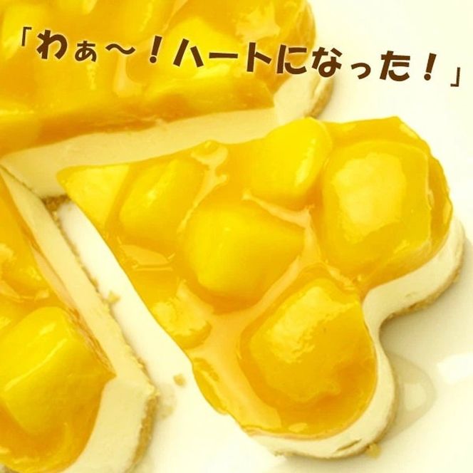 お誕生日ケーキ　マンゴー レア チーズケーキ 5号 4-6人分　パティスリー天使のおくりもの ※離島への配送不可