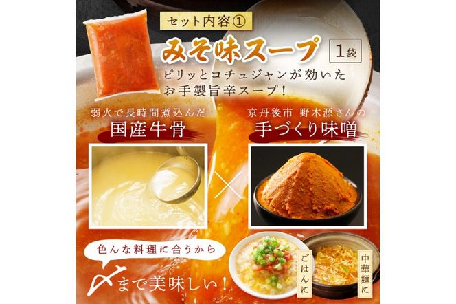 日本海牧場のホルモン鍋（みそ味）ホルモン、九条ネギ、麺2玉付　NH00021