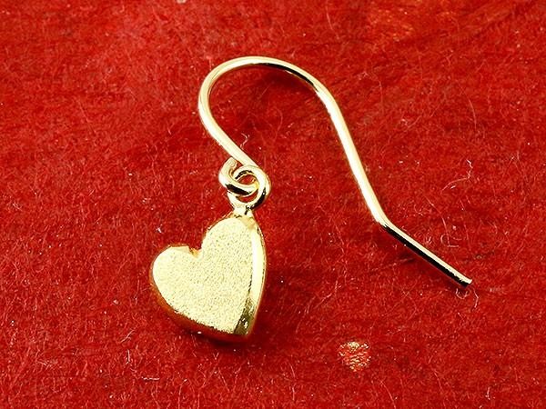 純金 24金 ピアス ペア ハート フックピアス k24 ゴールド 揺れる 地金 石なし 金具18金 k18 おしゃれ ジュエリー シンプル かわいい 普段 使い 人気180628500 SWAA273