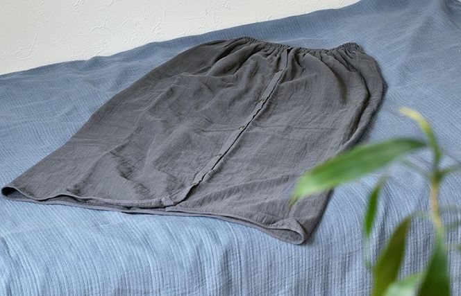 G2086 【スピード発送】プレミアムガーゼ ラップタオル（チャコール）