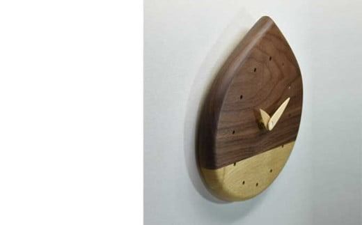 栗時計 ［Art＆Craft よしのや］ 掛け時計 木製 時計 ナチュラル インテリア時計 リビング 手作り プレゼント ウォールナット メープル ［G-34］