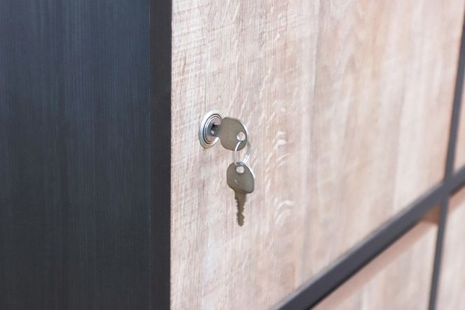 【東馬家具】タナスロッカー 6P【ロッカー スタイリッシュ 収納 国産】(H060697)