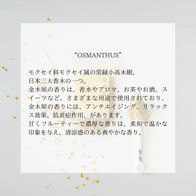 金木犀・黒文字　FORESTEA ハーブティーセット