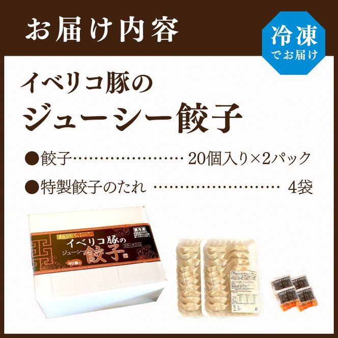 大西食品「イベリコ豚のジューシー餃子」《 ギョーザ 焼くだけ 簡単 イベリコ豚 ベジョータ 兵庫県 加古川市 》【2401I15301】