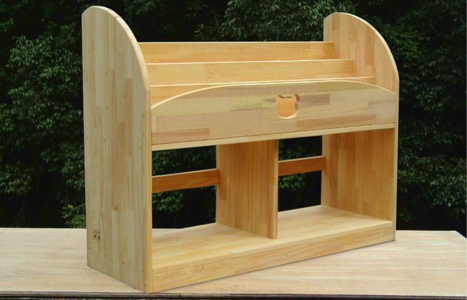 099H2201 手作り木製 絵本棚 幅100cm