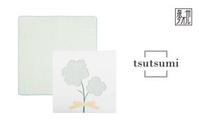 G3810 【スピード発送】tsutsumiハンカチ単品ハンカチギフト（ブルー）【ハンカチ 泉州タオル 普段使い ギフト 日用品 家族 はんかち】