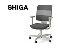 イトーキ SHIGA シガ 昇降脚 背トリプル ベースカラー:ペールオリーブ / 座面カラー:ツートーンWC（KJ-517SEM-L4WCF）キャスター5本脚 【アンクルムーブ・シンクロロッキング / アジャスタブル肘 / 抵抗付きウレタンキャスター】 日本製 ワークチェア オフィスチェア 柴田文江氏デザイン【EI188W】（滋賀県　近江八幡市）