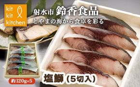 【射水市】【射水のおいしい食品】【海鮮】塩鰤（5切入） ※離島への配送不可
