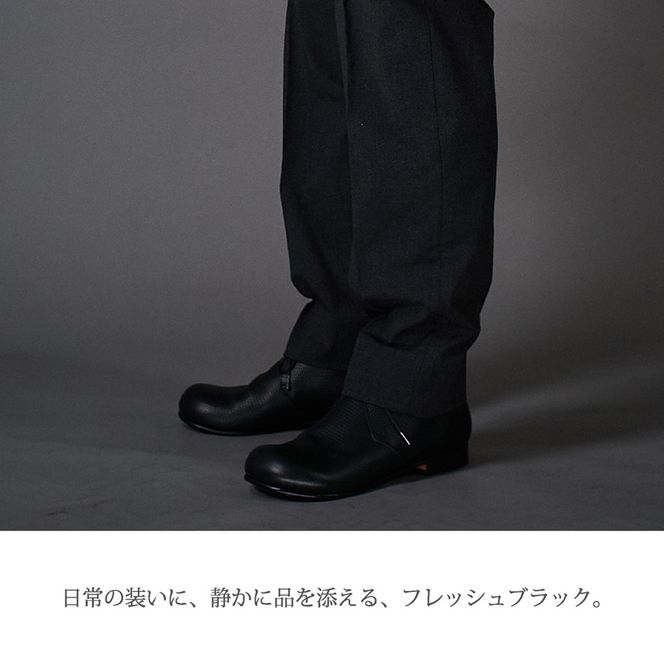 【フレッシュブラック】 Chukka Boots DECO マッケイ製法タイプ＜ハーフソールラバー加工なし＞《 ブーツ 靴 革靴 牛革 馬革 レザー 》【2525N08010_01】