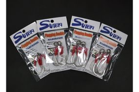 ステキ針 プラッキングダブル 幻 5袋セット（サイズ指定不可）[ 釣り具 釣り 釣り針 ルアー ジギング ブリ ヒラマサ キハダ ]