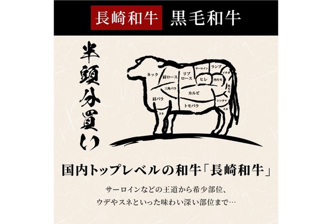 AI276 長崎和牛 半頭分買い 一括納品 [ 肉 和牛 牛肉 Giverichホールディングス 長崎県 島原市 ]
