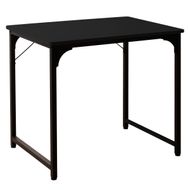 デスク 机 パソコンデスク 80cm 頑丈 シンプル テーブル PCデスク 勉強机 学習机 書斎デスク ワークデスク オフィスデスク 学習デスク シンプルデスク 作業用 一人暮らし 新生活 SunRuck サンルック SR-OD74-BK