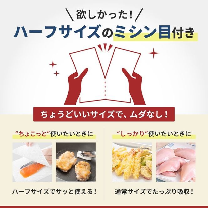 キッチンペーパー 6パック入 キッチンタオル スコッティ ファイン 1 ロール 3倍 150カット