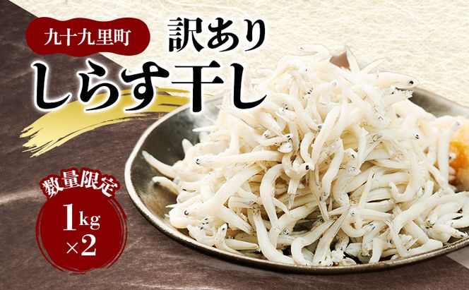 数量限定訳ありしらす干し1kg×2 しらす 不揃い 訳アリ 魚 魚介 海の幸 ごはんのお供 おかず 九十九里町 千葉県