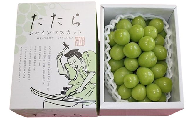 【2026年先行予約】 ぶどう 岡山県産 たたらみねらる シャインマスカット 1房(約550g) 《2026年8月下旬-10月下旬頃出荷》 葡萄 ブドウ フルーツ 果物 スイーツ 数量限定 期間限定 岡山 里庄町 