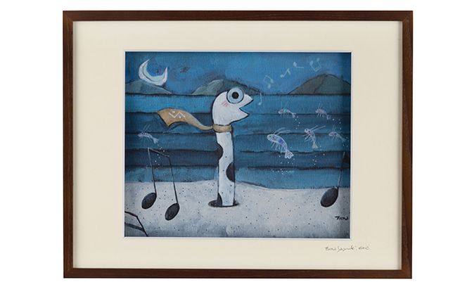 Harry＆Marie 名画 シリーズ(3)「チンさんからの便り」ハリーマリー ジクレー 絵画 インテリア アート 額装入り ファンタジー ジークレー 作品