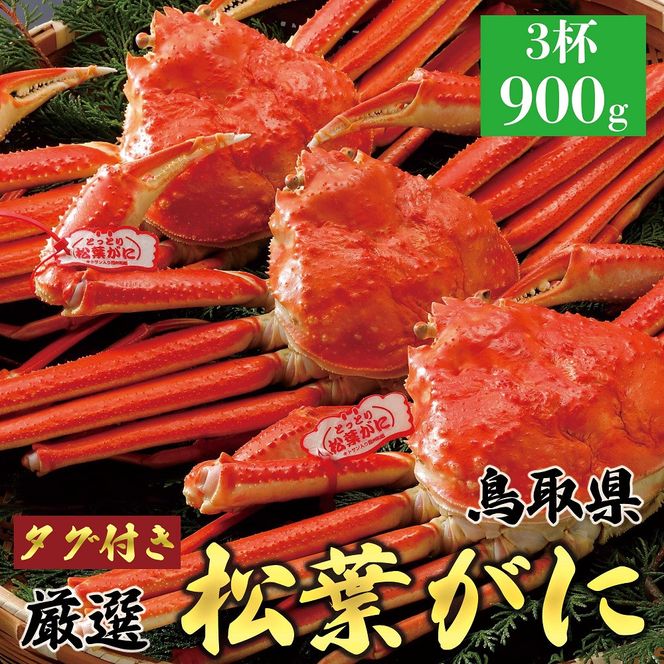 1052.【2025年12月～2026年1月発送】特撰 松葉がに（茹）【訳あり】700g超のサイズ 食べ応えあり 3杯 313726_BS048